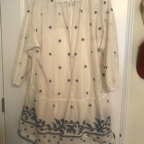 Madewell jacquard long sleeve tunic dress L - Picture 4 of 5